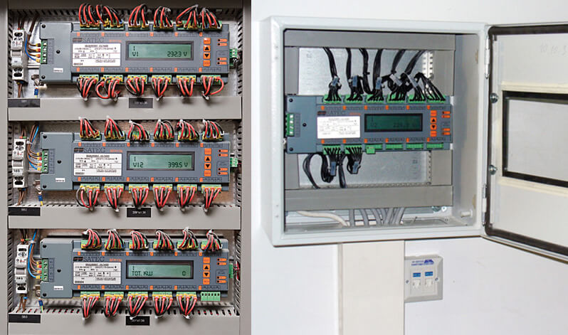 SATEC BFM установлен в шкафу